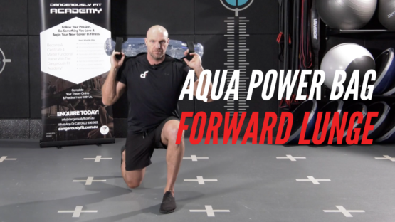 Aqua Power Bag Forward Lunge